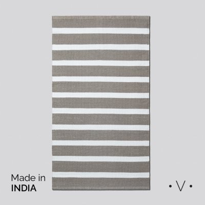 ALFOMBRA VARKALA MINK BOLD STRIPES 150X240 CM *VASSA