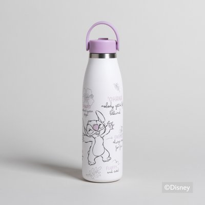 BOTELLA TERMICA DE ACERO CON PICO DISNEY STITCH OHANA VIBES 500 ML