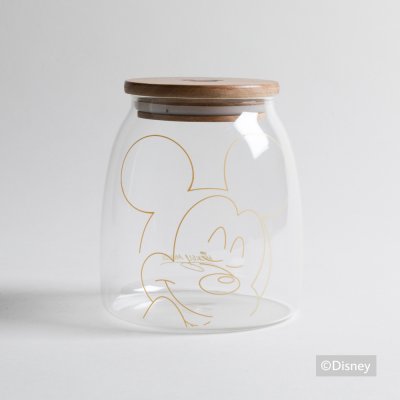 FRASCO CON TAPA ACACIA DISNEY MICKEY SHAPE 900 ML